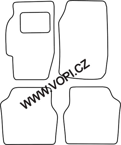 Autokoberce Honda Accord 1990 - 1994 Perfectfit (1712)